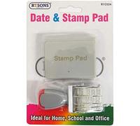 Neel Saanjh Date and Stamp Pad Set, Multi-Purpose Date Stamp, Adjustable Rotating Bands, Compact and Portable, Essential Stationery Tool, Suitable for Official Use, Personal or Educational Purposes