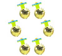 Neel Saanjh Football Spinning Top Toy For Kids, LED Light-Up Ball, Eye-Catching Design, Golden Finish, Interactive Play, Promote Motor Skills, Indoor Outdoor Play (6PCS)