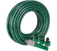 Neel Saanjh Garden Hose Pipe, Long-Lasting, 50ft Watering Spray, Durable & Flexible Design, Pressure-Resistant, Fittings Nozzle, for Home, Garden, Outdoor, 15cm