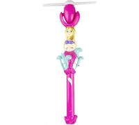 Neel Saanjh Mermaid Design Rotating Glowing Fairy Stick, Magic Wand, Wonderful Music, Spinning Windmill Toy, Playful Toy Gift For Girls, Wonderful for Parties (1 PCS)