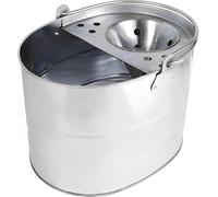 Neel Saanjh Metal Galvanised Bucket with Mop, Durable, Rust-Resistant, Long-Lasting, Ergonomic Handle, Smooth Finish, Easy to Clean, Ideal for Tiles, Marble, Wood & Concrete Floors