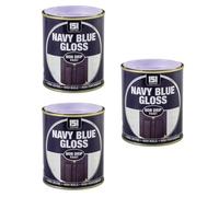 Neel Saanjh Navy Blue Non-Drip Paint, Smooth, Non-Drip Formula, Gloss Finish, Easy to Apply, Scratch-Resistant, Ideal for Home Improvement, Furniture Refinishing & Decorative Applications (Pack of 3)
