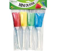 Neel Saanjh Quick Clean Mini Dusters, Set of 4 Multicolor Handy Dusters for Small Surfaces, Anti Slip, Lightweight, Durable Cleaning Tools for Home, Office, Keyboard, Car & More
