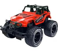 Neel Saanjh Remote Control Jeep Toy For Kids, Modern And Sleek Design, Flashing Led Light, Vibrant Colour, Eye Catching Design, Universal Wheel, (RED)