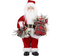 Neel Saanjh Standing Santa Christmas Ornament, Decorative, Charming Display, Lightweight, Theme Décor, Ideal for Holiday Displays, Seasonal Celebrations Giving, 12 inch