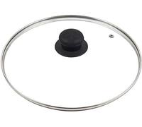 Neel Saanjh Transparent Glass Lid Cover for Pan, Robust Durability, Easy Monitoring, Simple & Secure Installation, Universal Fit Versatility, Multi-Purpose Design for Cooking (28 cm)