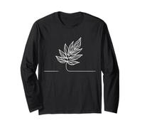 Neem Leaf Line Art Botanist Long Sleeve T-Shirt