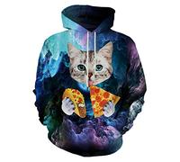 Neemanndy Unisex Colorful Graphic Hoodies 3D Print Cool Sweatshirt Cool Design with Pocket for Men and Women - Multi - XXL