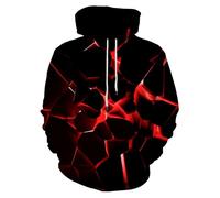Neemanndy Unisex Colorful Graphic Hoodies 3D Print Cool Sweatshirt Cool Design with Pocket for Men and Women, 3d Geometry, Medium