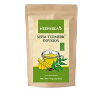 Neemveda Neem Turmeric Herbal Tea Infusion with Black Pepper for high absorption, 50 Tea Bags