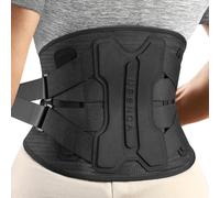 NEENCA Back Brace for Lower Back Pain Relief with Bionic Support System, Lumbar Support Belt for Women&Men with Lumbar Pad, Soft Breathable 3D Knit Fabric for Herniated Disc, Sciatica (Black, S)