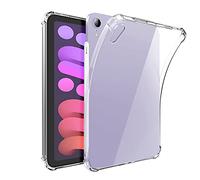 Neepanda Clear Case for iPad Mini 7 A17 Pro/Mini 6 with Pencil Holder, Supports 2nd Gen Apple Pencil Charging, Ultra Slim, Lightweight, Soft TPU Back Cover Skin for iPad Mini 7th/6th Generation