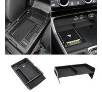 Neepiar 2PCS Center Console Organizer Tray and Armrest Storage Box Compatible with 2026 2025 2024 2023 Honda CRV Accessories Insert Secondary Storage Box with ABS Material