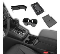 Neepiar 4PCS Center Console Organizer Compatible with 2023 2024 2025 2026 Honda CRV Secondary Box Insert Divider Armrest Storage Tray Hidden Storage Tray Cup Holder Interior Accessories