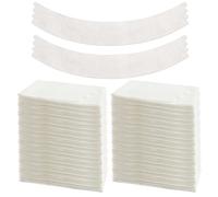 Neer 100 Pcs Tummy Liners for Sweat White Thin Cotton Fabric Belly Sweat Liners Plus Size Belly Pads for Skin