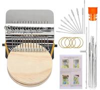 NEERIX Knit Patch Loom Kit - Knit Patch Make Kit, Loom Knitting Kit for Beginners, Knits Patchs Mending Kits Mini Looms, Worn Spots, Holes, and Stubborn Stains Into Beautiful