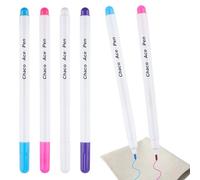 Neerow Water Erasable Fabric Marking Pens, 4 Colors Water Soluble Pen, Disappearing Ink Fabric Pens Sewing for Quilting Tracing Patchwork Dressmaking Embroidery