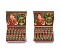 Neeta Mehendi Henna Cone for Temporary Tattoos and Body Art 24pcs 2 box, All Natural Herbal Ingredients and Chemical Dye Free No PPD, No Side Effects Made from Pure Henna (2 Box Pack of 12)