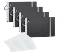 NEEWAY Heavyweight Ruled Index Cards 3x5, 200 Count Flash Cards with Rings and Cover, White Note Cards Lined for Home, Office