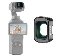 NEEWER 0.75X Wide Angle Lens Compatible with DJI OSMO Pocket 4 & Pocket 3 Creator Combo Accessories, Expanded FOV of 108°, Magnetic Coated Aspherical Action Camera Lens, LS-45
