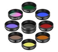 Neewer 1.25" Telescope Eyepiece Set (10 Pack) - 5 Planetary Color Filters, 2 Variable Polarizing Filters, UHC, Lunar & Starglow, 13% Lunar for Starry Sky Moon Observation