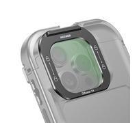 Neewer 1/4 Black Diffusion Phone Lens Filter, Quick Release Multicoated HD Optical Glass Dreamy Effect Black Pro Mist Filter Compatible with iPhone 16 Pro (PA073) 16 Pro Max (PA074) Phone Cage, FL-I5