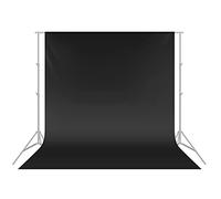 Neewer® 10 x 12FT / 3 x 3.6M PRO Photo Studio 100% Pure Muslin Collapsible Backdrop Background for Photography,Video and Televison (Background ONLY) - BLACK