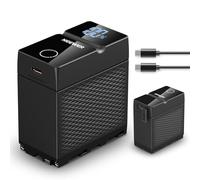 NEEWER NP-F970 10500mAh Replacement Battery, PD 45W, Full Charge 2.3H, OLED/USB A/C, for Cameras Monitors Compatible with Sony FX3 FX30 A7IV A7SIII Canon R5 R6 Nikon Z8, NW-F970U