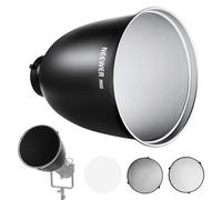 NEEWER 11.6"/29.5cm Deep Focus Reflector Bowens Mount with 15°/30° Honeycomb Grids & Soft Cloth, 45° Diffuser Lamp Shade Compatible with Godox NEEWER Studio Strobe Flash Light Speedlite, FR30