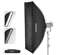 NEEWER 12"x47" Quick Setup Foldable Rectangular Strip Softbox Bowens Mount with Diffusers/Honeycomb Grid/Bag, Compatible with Godox Aputure 120d Video Lights Q4 Studio Flash Strobes, NS17S