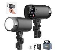 NEEWER 120Ws 2.4G TTL Outdoor Pocket Flash Strobe, Portable Studio Speedlite 1/8000s HSS Monolight with Modeling Light/3000mAh Battery/420 Flashes/1.5s Recycle for Photography Photoshoots, Q120