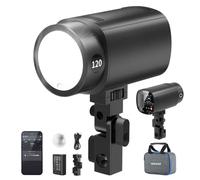 NEEWER 120Ws 2.4G TTL Outdoor Strobe Flash, Compatible with Godox, 1/8000s HSS Portable Studio Monolight with Modeling Light /3000mAh Battery/420 Flashes/1.5s Recycle for Photography Photoshoots, Q120