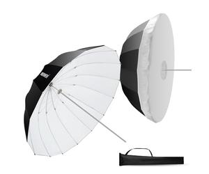 NEEWER 130cm Parabolic Reflective Umbrella Photography with White Interior, Soft Lighting with Diffuser Cover, Bag, Quick Folding for Camera Studio Video Shooting Monolight Flash,NS2U