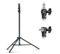 NEEWER 13ft/4m Air Cushioned Light Stand, Heavy Duty All Metal Photography Tripod Stand with 1/4” to 3/8” Reversible Spigot, 3 Way Mounting Interface & Metal Locking Knobs, Max Load 6.5lb/3kg
