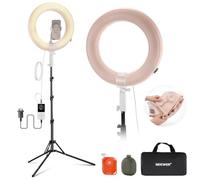 NEEWER 14" Inflatable Large Ring Light with Tripod Stand/Phone Holder/Remote, 35W Portable LED Ringlight 2900-6500K 2400lux CRI95+ for iPhone Selfie Streaming Video Recording Makeup Lash Studio, RA14B