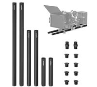 NEEWER 15mm Rods LWS System, 3 Pairs Aluminum 15mm Extension Rods (4"/10cm, 8"/20cm, 12"/30cm) Free Length Combination for Shoulder Rig LWS Rod Support System Compatible with SmallRig Video Rig, SR009