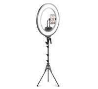NEEWER 18 Inch Edge Lit Ring Light with Tripod Stand Phone Holder Compatible with iPhone for Video Recording Selfie Makeup Studio Streaming, 45W 2900-7000K APP 2.4G Control Ringlight Lighting, RL45B
