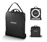 NEEWER 18" Ring Light Carrying Bag with Separate Storage Bag Expandable for 30.7"/78cm Folded Light Stand Tripod, 23.6"x22.8"/60x58cm Lightweight Nylon Protective Bag for Ring Light with Stand, RU-009