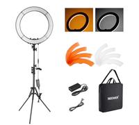 NEEWER 18" Ring Light with Stand, 55W 5600K Large LED Ringlight with Cold Shoe and Phone Holder for Smartphone Camera Photography, Live Stream, Selfie, Makeup, Studio Photo Video Recording, RL-18