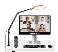 NEEWER 18W 7" Basic Ring Light Desk for Lighting Video Conferencing Streaming, 3000-6500K Dimmable LED Circular Light with Articulated Arm and C Clamp for Phone/Computer Zoom Call, R18