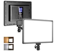 NEEWER 192 LED Video Light Panel, 20W Ultra Thin Bi Color Dimmable DSLR Camera Soft Light, 4000mAh Lithium Battery, 3200K-5600K CRI97+, Key Lighting for Studio Photography Recording Streaming