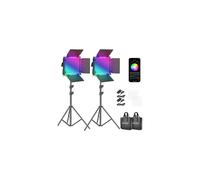 NEEWER 2 Pack 660 PRO RGB LED Video Light Stand Kit