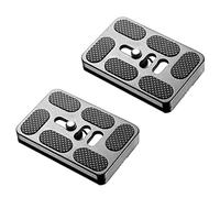 Neewer 2 Pieces Metal PU-60 60 millimeter Universal Quick Shoe plate With 1/4 inch Screw,Fits Standard for Camera Tripod Ball Head(Black)