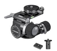 NEEWER 2 Way Geared Tripod Head with Millimeter Micro Adjustment, Aluminum Alloy Pan Tilt Head, 360° Panoramic Arca Type QR Plate Compatible with Sony Canon Nikon DSLR Cameras, Max Load 13.2lb, TH14