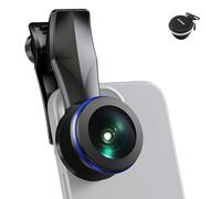 NEEWER 200° Fisheye VR Lens with 17 mm Thread, Mobile Phone Fish Eye Lens Clip for Panoramic View, Live Streaming, Outdoor Landscape, Architecture, Compatible with iPhone 16 Pro Max S24 Ultra
