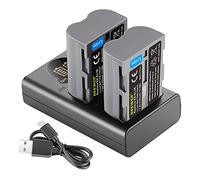 Neewer 2100 mAh Replacement Battery for Nikon EN-EL3e with Dual USB Charger with LCD Display Compatible with Nikon D50 D70 D70s D80 D90 D100 D200 D300 D300s D700