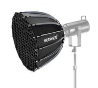 Neewer 22inch/55cm Parabolic Softbox Quick Set up Quick Folding, with Diffusers/Grid/Bag, Compatible with Aputure 60X S 150c 300c RGB CB60 MS60B MS60C CB200B and Other Bowens Mount Lights