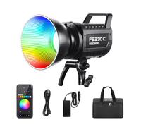 NEEWER 230W High Power RGB LED Video Light, APP/2.4G Control, 2500K-7500K 23000lux/1m COB Continuous Output Lighting, 17 Effects CRI95+ Bowens Spotlight for Studio Photography Video Recording, FS230C