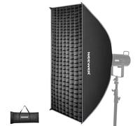 Neewer 24"x35" Rectangular Softbox, Quick Release Strip Soft Box with Bowens Mount, Diffusers, Grid, Bag, Compatible with Aputure 120d Compatible with Godox SL60w Q4 AS600B CB300B Q300, NS93P