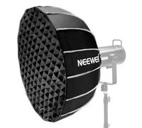 NEEWER 25.6"/65cm Softbox Parabolic Hexadecagon, Quick Setup/Fold Like Umbrella with Bowens Mount, Metal Beauty Dish/Diffusers/Grid/Bag for CB200B CB60 MS60B MS60C Compatible with Aputure Godox, NS65U